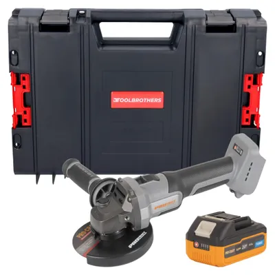 Produktbild von Procraft Industrial AG125Abb Akku Winkelschleifer 20 V 125 mm Brushless + 1x Akku 4,0 Ah + RHINO Toolcase - ohne Ladegerät