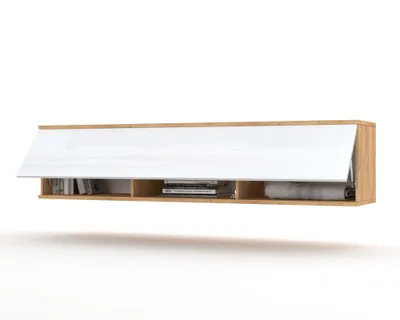 Produktbild von TV-Lowboard Fernsehschrank SIMPLY UP HÄNGEND Craft Eiche/Weiß Hochglanz 100cm
