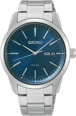 Produktbild von Seiko SNE525P1 Herren-Armbanduhr, Edelstahl-Gehäuse, Metall-Armband, Solarbetrieb