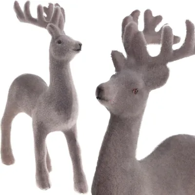Produktbild von Beflocktes Kunststoff Rentier