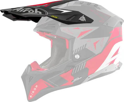 Zdjęcie produktu dla Daszek Airoh Aviator 3 Spin Matt Black Red