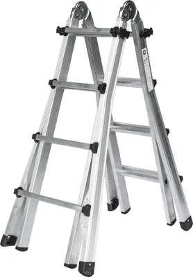 Produktbild von Günzburger Steigtechnik Teleskopleiter 4tlg. ohne Traverse 4 x 4 Sprossen - 032015