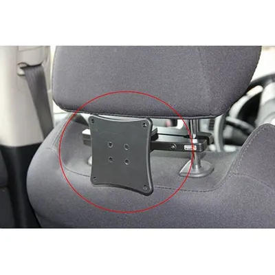 Immagine prodotto di Supporto per poggiatesta Brodit da 95 a 211 mm, con piastra di montaggio per fissaggi VESA