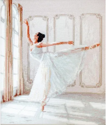 Produktbild von Letistitch Kreuzstich-Set "Ballerina i"; Zählmuster, 26,5x32cm