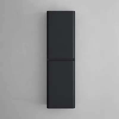 Produktbild von doporro Seitenschrank Badschrank Schmal Hochschrank Badezimmer Hängend Regal BxTxH ca: 35x20x120cm Midischrank in matt schwarz Lucca