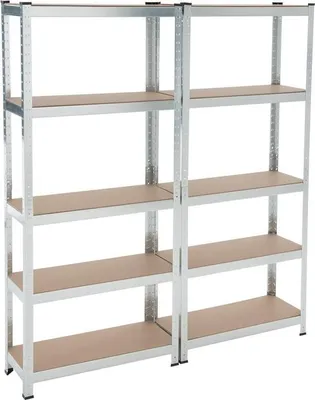 Produktbild von Lagerregal Steckregal Werkstattregal 170x75x30cm 2x Kellerregal Schwerlastregal