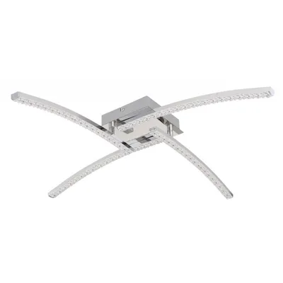 Produktbild von LED Deckenleuchte, Kristalle, CCT, Metall-Schwarz, IP44