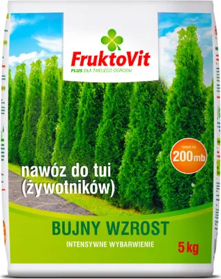 Zdjęcie produktu dla Fruktovit do tui (żywotników) worek 5kg Florovit nawóz wiosenny