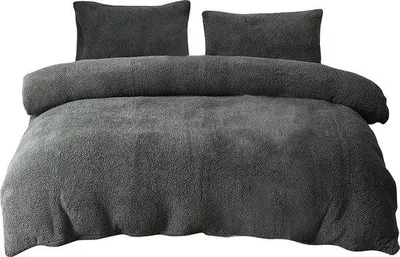 Immagine prodotto di Set di lenzuola Famanu – Letto matrimoniale – confortevole – antracite