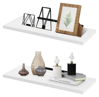 Produktbild von Omgoods – Wandregal, 2-stöckig, 40 x 15 cm, weiß