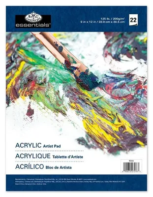 Zdjęcie produktu dla Blok przeznaczony do farb olejnych, akrylowych Royal & Langnickel / 22 arkusze