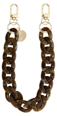 Produktbild von Handykette Schokoladenschnur in Braun, 35 cm lang, kompatibel mit iPhone und Samsung