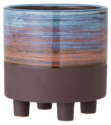Produktbild von Bloomingville Blumentopf MAES Blau 15 cm Keramik Pflanztopf
