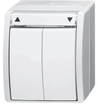 Zdjęcie produktu dla Busch-Jaeger 2601/4 W-54, 2P, Biały, 250 V, 10 A, 74 mm, 55 mm