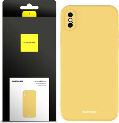 Image de Coque en silicone SPACECASE Coque en silicone pour iPhone X/Xs Jaune