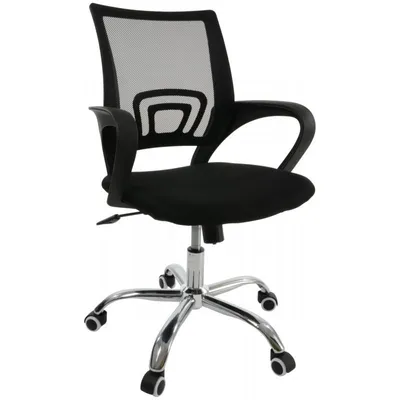 Produktbild von Bürostuhl Emma Schwarz - Ergonomischer Schreibtischstuhl mit Netzrücken - Höhenverstellbarer Drehstuhl für Home Office