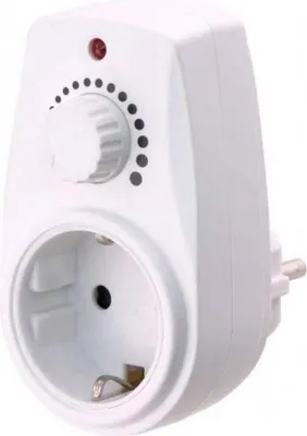 Productafbeelding van Dimmer met stekker - Wit - 280 Watt, IP20, eenvoudig te gebruiken