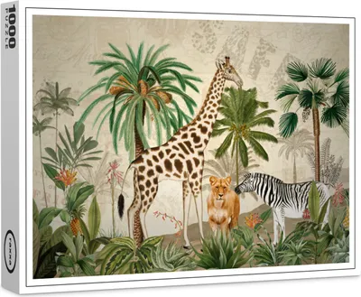Produktbild von raxxa Premium-Puzzle "Wilde Afrika Lanschaft", 1000 Teile