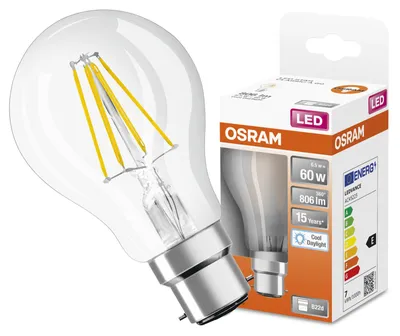 Zdjęcie produktu dla 3x Lampa LED A60 E27 7.2W = 100W 1521lm 2700K Ciepła 300° Filament CLASSIC ENERGY EFFICIENCY Osram Żarówka