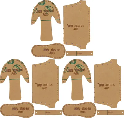 Obrázok produktu pre Priehľadná akrylová šablóna, mini topánky, forma na topánky, šablóna na kožené vzory DIY