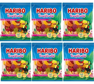 Produktbild von Tropifrutti Mix Gummibärchen 175 g – Haribo – 6er-Pack