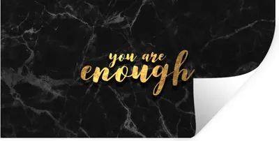 Produktbild von MuchoWow® Wandtattoo Wandsticker Wandaufkleber Zitate - Sprichwörter - Gold - Marmor 160x80 cm Selbstklebend und Repositionierbar - Sticker - Dekorfolie