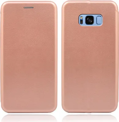 Produktbild von Handy Schutz Hülle für Samsung Galaxy S8 Handytasche mit Magnetdeckel Kartenfach und Standfunktion Klapphülle Rosegold