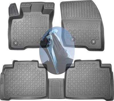 Produktbild von Z518558 TPE-Gummifußmatten kompatibel mit  Ford S-Max Trend 2 Van Kombi 5-türer 2015- 5Sitze