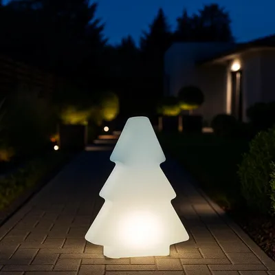 Zdjęcie produktu dla Choinka LED Podświetlana 50 cm LED Różne Kolory Pilot Zdalnego Sterowania Na Prąd Dekoracja Boże Narodzenie