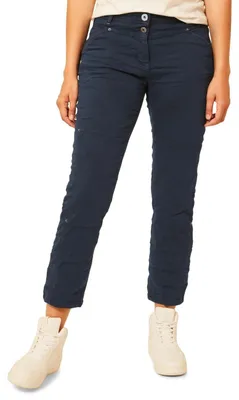 Productafbeelding van Cecil Damenbroek, model B375440, katoen, donkerblauw, maat 26W / 28L (EU)