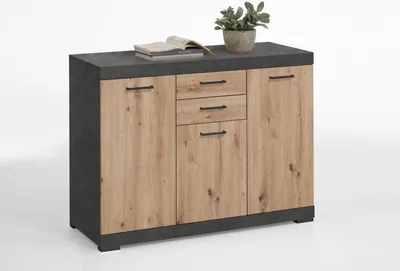 Produktbild von Kombikommode >BRISTOL 3 XL< in Matera-Artisan Eiche - 120x89,9x49,9cm (BxHxT)
