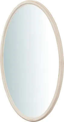 Produktbild von Spiegel oval 122x4,5x72 cm, Vintage wand spiegel, Wandspiegel oval, Weiß