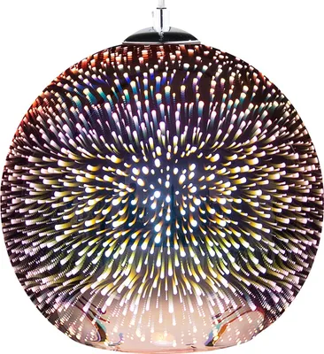 Obrázok produktu pre BELIANI Závesná lampa medená sklo reflexná okrúhle tienidlo efekt hviezdice ohňostroj na strop moderný glamour štýl obývačka spálňa