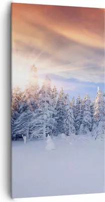Produktbild von Bild auf Leinwand - Leinwandbild - Abenteuer alpen winter schnee - 65x120cm - Wand Bild - Wanddeko - Leinwanddruck - Bilder - Kunstdruck - Wanddekoration - Leinwand bilder - Wandkunst - PA65x120-2433