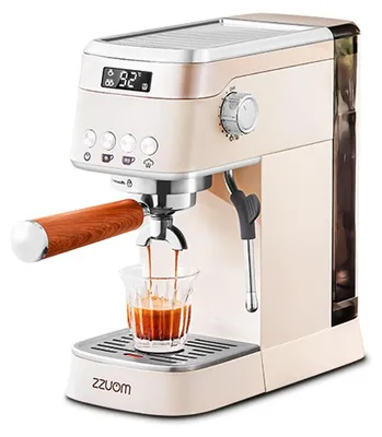Obrázek produktu pro ZZUOM BG-311 Přenosný espresso kávovar, poloautomatický mini kávovar s mlékem, kompaktní kávovar