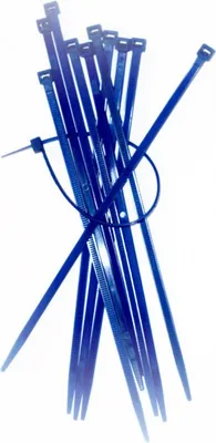 Imagen del producto de Sujetacables de nylon Sapi Selco, color azul, 4,5 x 280 mm, paquete de 100 unidades