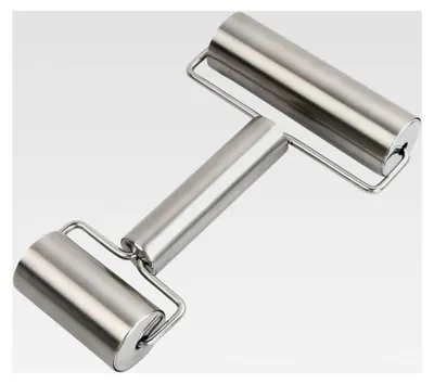 Produktbild von Nudelholz Set, Edelstahl Gebäck Nudelholz mit Griff, Kleiner Antihaft Teigroller für Eierkuchen, Multifunktionales Mini Nudelholz für Kekse, Desserts, Knödelhaut, Pizza