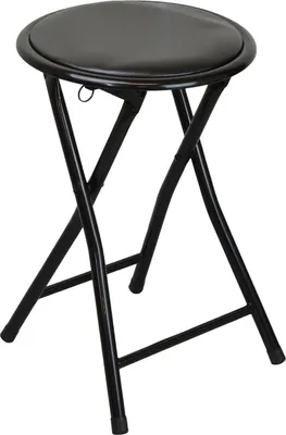 Produktbild von Runder, kompakter Klapphocker - Schwarz