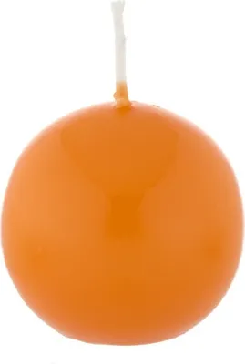 Produktbild von Kugelkerzen Mandarin Orange, Ø 40 mm, 12 Stück, dt. Kerzen in RAL Kerzenqualität, Kein rußen und tropfen