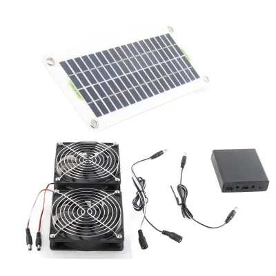 Image de kit ventilateur solaire 50W pour serres, hangars & poulaillers