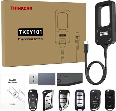 Zdjęcie produktu dla Programator kluczyków, uniwersalna kompatybilność, zaawansowana technologia, THINKCAR TKEY 101