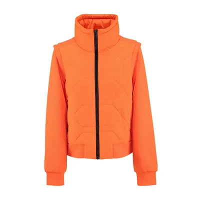 Produktbild von Original Audi Hybridjacke, Damen, orange, Gr. L, leichte Jacke, Übergangsjacke, Damenjacke