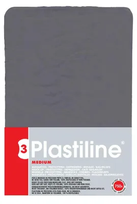 Produktbild von Plastiline Stärke 55 dk'grau 750g