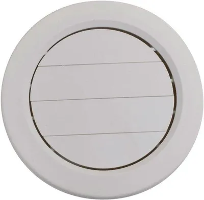Productafbeelding van Regelbare Ventilatierooster voor Verwarming en Airconditioning Wit (12,7 cm aansluiting)