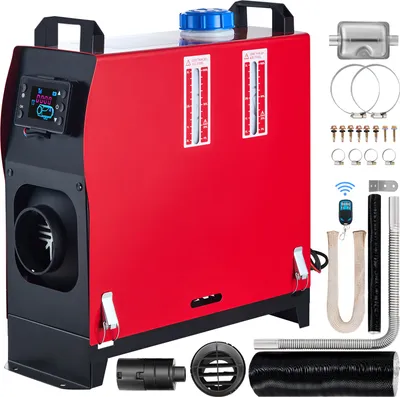 Obrázok produktu pre SucceBuy 12 V 5 kW naftový ohrievač všetko v jednom s LCD spínačom a diaľkovým ovládaním, naftový ohrievač vzduchu, parkovací tlmič pre nákladné vozidlá, osobné automobily, lode, karavany, SUV - čierny