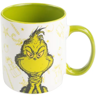 Produktbild von Tasse - Grinch - All I want for Christmas is Ruhe-  weiß/grün - ca. 320 ml