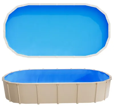Immagine prodotto di Rivestimento interno per piscina VEVOR, 3,75 x 7,32 m, rivestimento per piscine con pareti di 120 cm di altezza, rivestimento in PVC, rivestimento interno con spessore di 0,4 mm, rivestimento di ricambio UniBead, adatto a piscine fuori terra con pareti in acciaio, blu