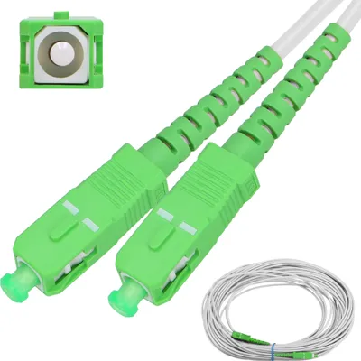 Obrázek produktu pro Extralink SC/APC-SC/APC patch cord patch kabel optický kabel LSZH, single mode, simplex, G.657A1, 3 mm, 30 m, bílý