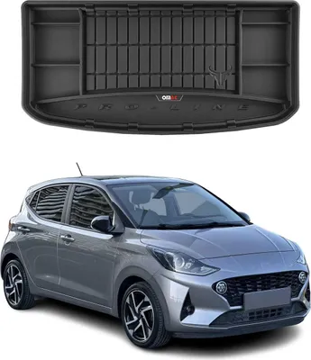 Zdjęcie produktu dla Gumowa wkładka bagażnika OMAC do Hyundai i10 2019-2025 Wkładka bagażnika TPE czarna