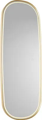 Produktbild von QAZQA - Modern Moderner Bad I Badezimmerspiegel Gold I Messing inkl. LED und Touchdimmer - Geraldien Touch-funktion Dimmer I Dimmbar - Glas Oval - I (nicht austauschbare) LED
